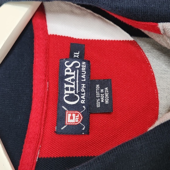 Men's Chaps Ralph Lauren longsleeve golf pique polo color block size XL - Picture 4 of 8